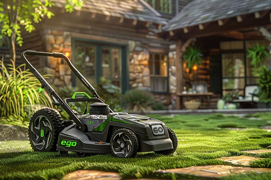 best battery push mower 2024